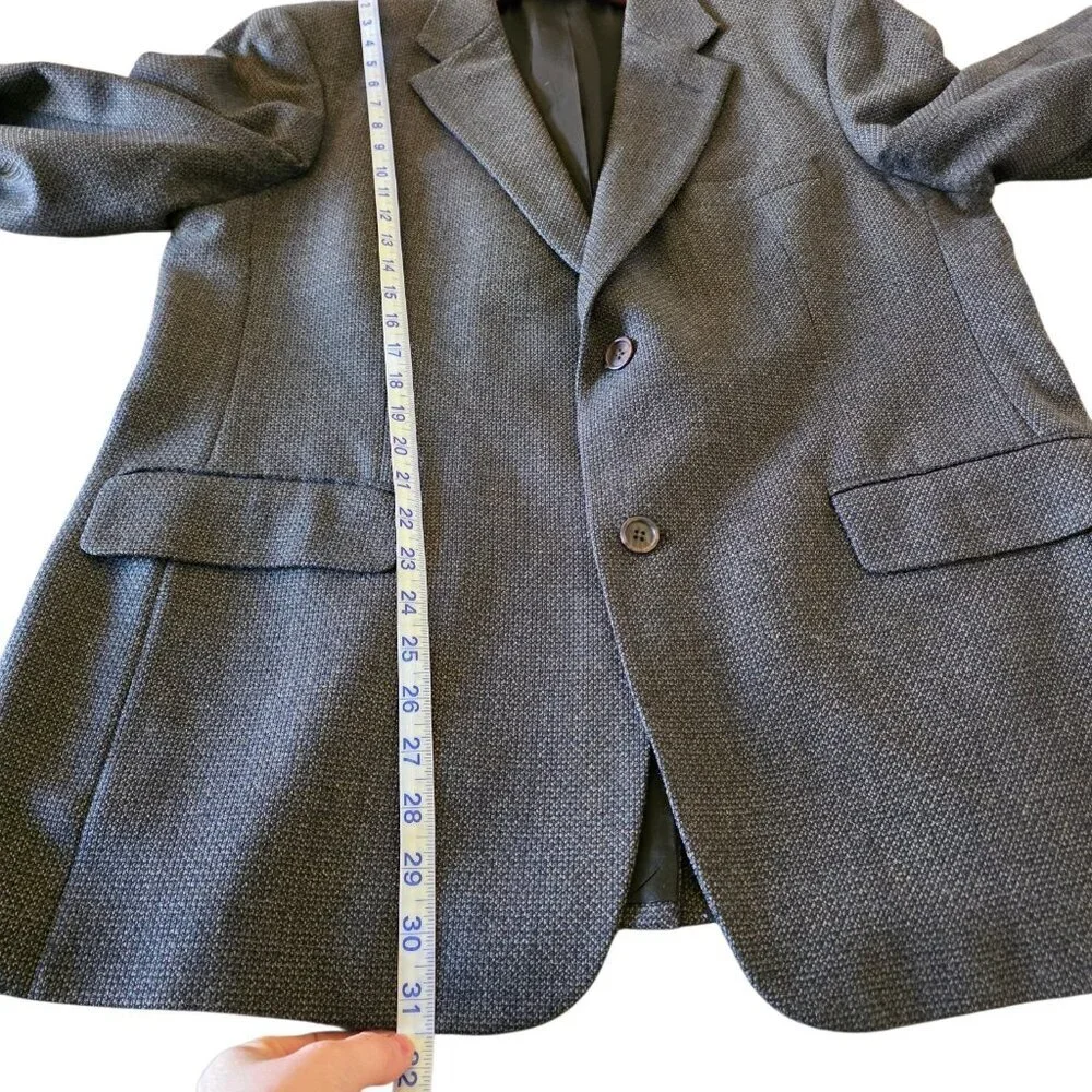 Oak Creek Men’s Gray 100% Wool Blazer Sport Coat Jacket 42R